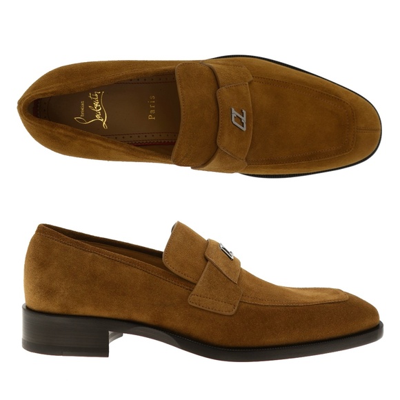 Christian Louboutin Varsimoc Brown Suede Leather Size 9 US New main image 4